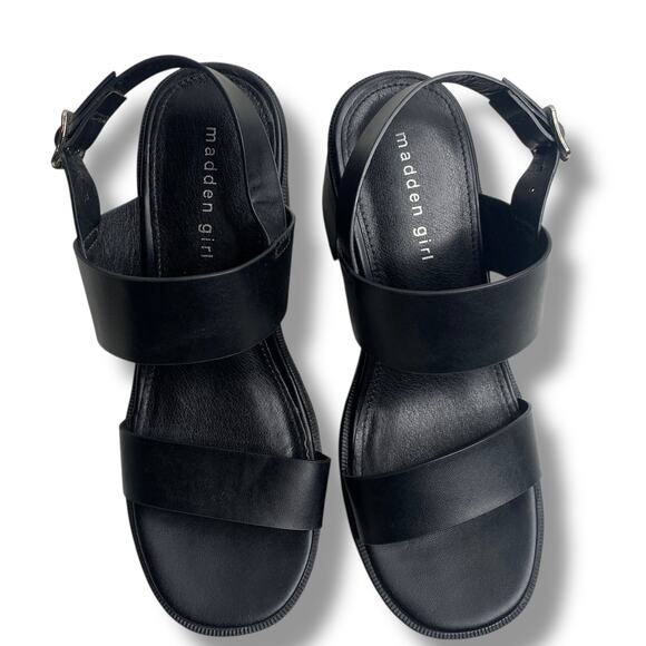 Madden Girl Shoes Toola Platform City Sandals Heels Chunky Strappy Y2K Size 8.5 - Picture 5 of 9